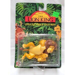 Vintage 1993 Disney The Lion King Collectible Figures Mufasa & Baby Simba 66381